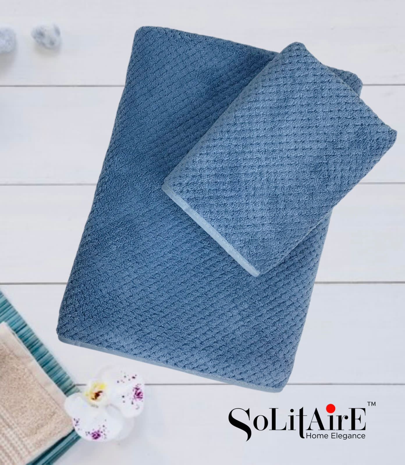 MICROFIBER TOWEL Super-Soft, Highly-Absorbent (BATH & HAND TOWEL)