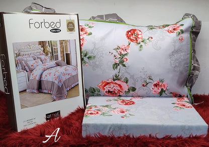 FORBED KING Bedsheet (with Frill Pillows)