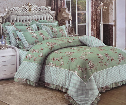 FORBED KING Bedsheet (with Frill Pillows)