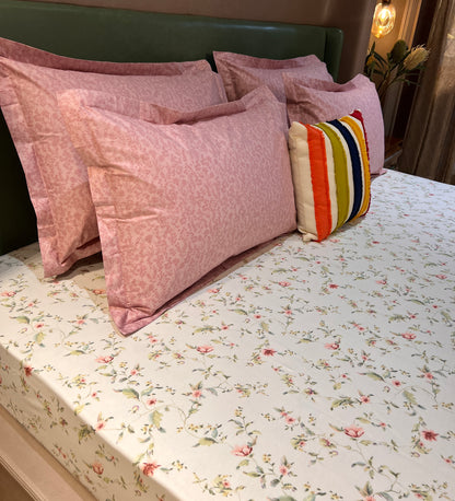 FLEUR KING COTTON BEDSHEET