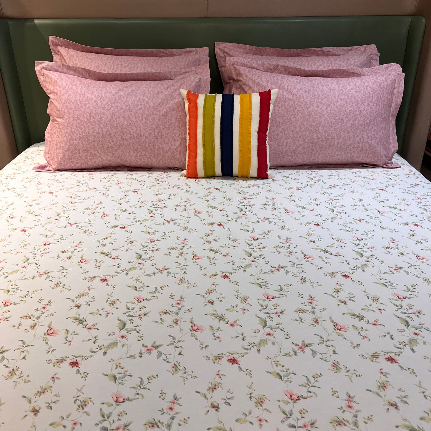 FLEUR KING COTTON BEDSHEET