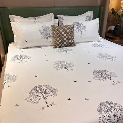 WHITE RIVER KING-SIZE COTTON BEDSHEET