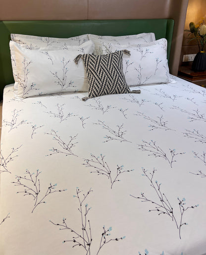 WHITE RIVER KING-SIZE COTTON BEDSHEET