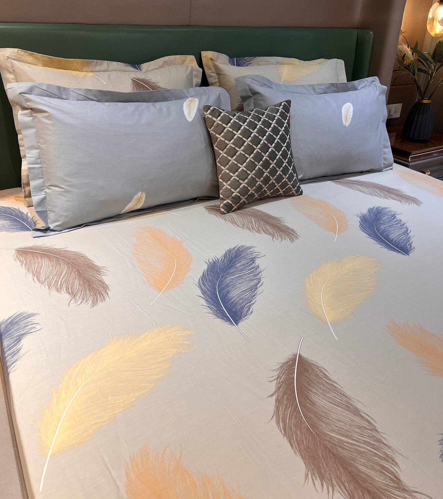 FLEUR KING COTTON BEDSHEET