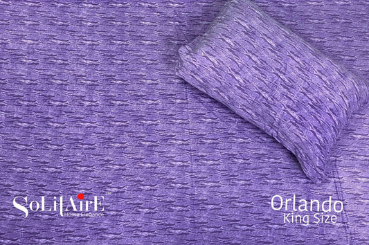 ORLANDO KING (Warm Winter Bedsheet Set) (Purple)