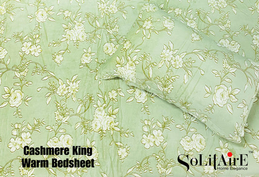 CASHMERE KING (Warm Winter Bedsheet Set)